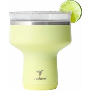 Reduce Saltini 16oz Cocktail Tumbler Insulated Stainless Steel Lemon Luau Yellow